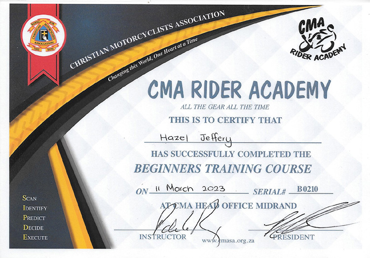 CMA Rider Academy Certificates 02