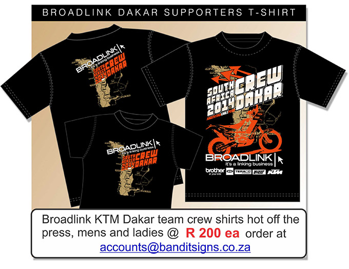 dakar 2013 tshirts