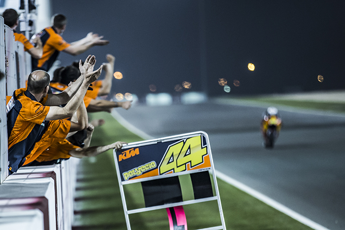 Pol Espargaro  Staff KTM RC16 Pit Lane Losail 2017
